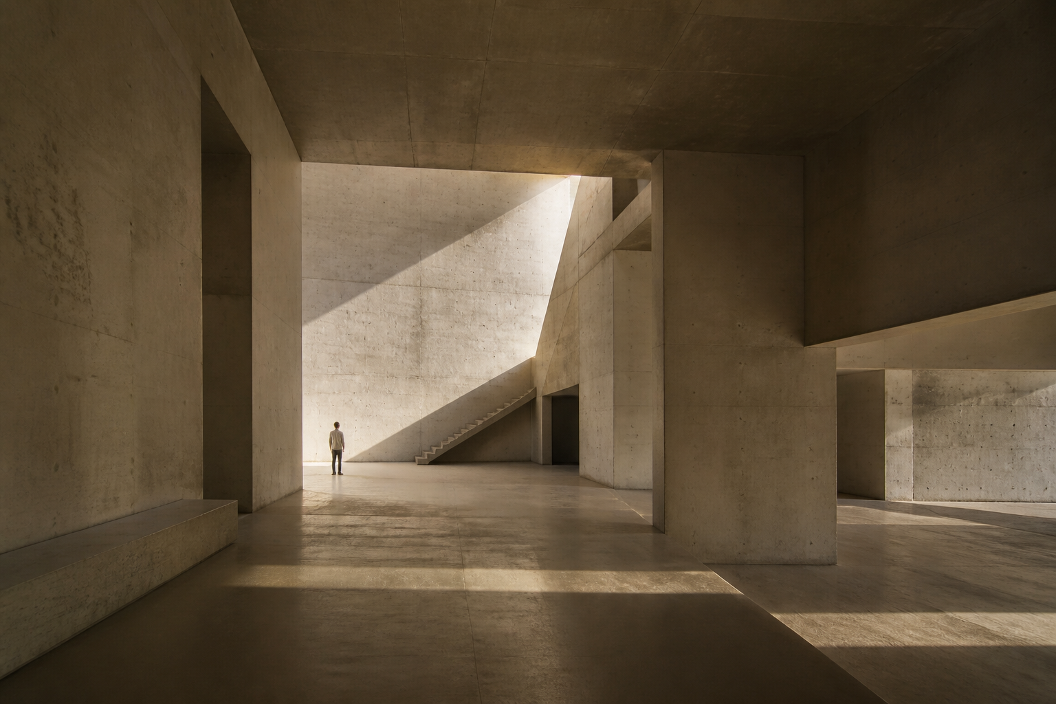 Intérieur architectural en béton