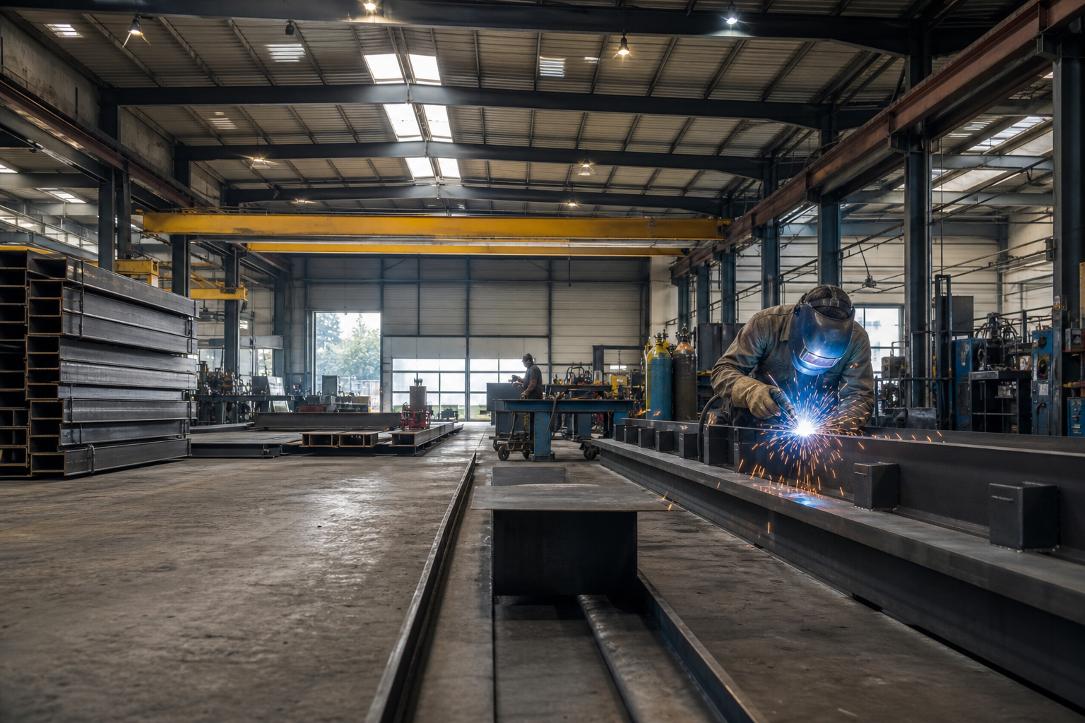 Atelier industriel photographié